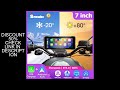 Srnubi 7 Inch Motorcycle Portable Navigation GPS Wireless Carplay Android Auto IP67 Waterproof Motor