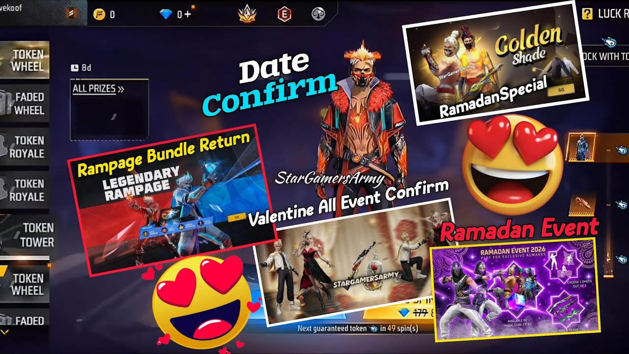 Rampage Bundle Return🤯 | Golden Shade Bundle Return 🔥 | Free Fire New Event | FF New Event