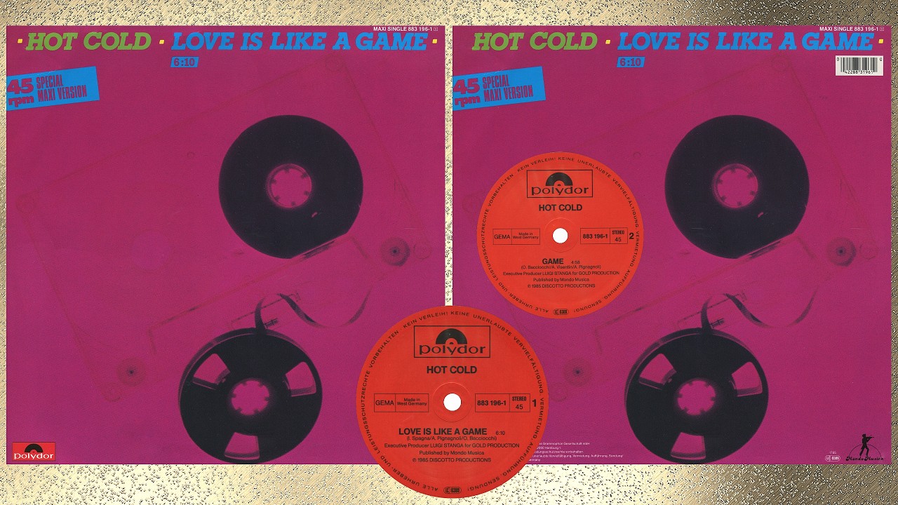 HOT COLD 💚🤍❤️ LOVE IS LIKE A GAME 1985 12'' X2 MIXES italo