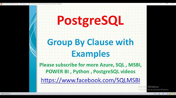Postgresql Tutorials | Group By Clause in PostgreSQL | postgresql data grouping