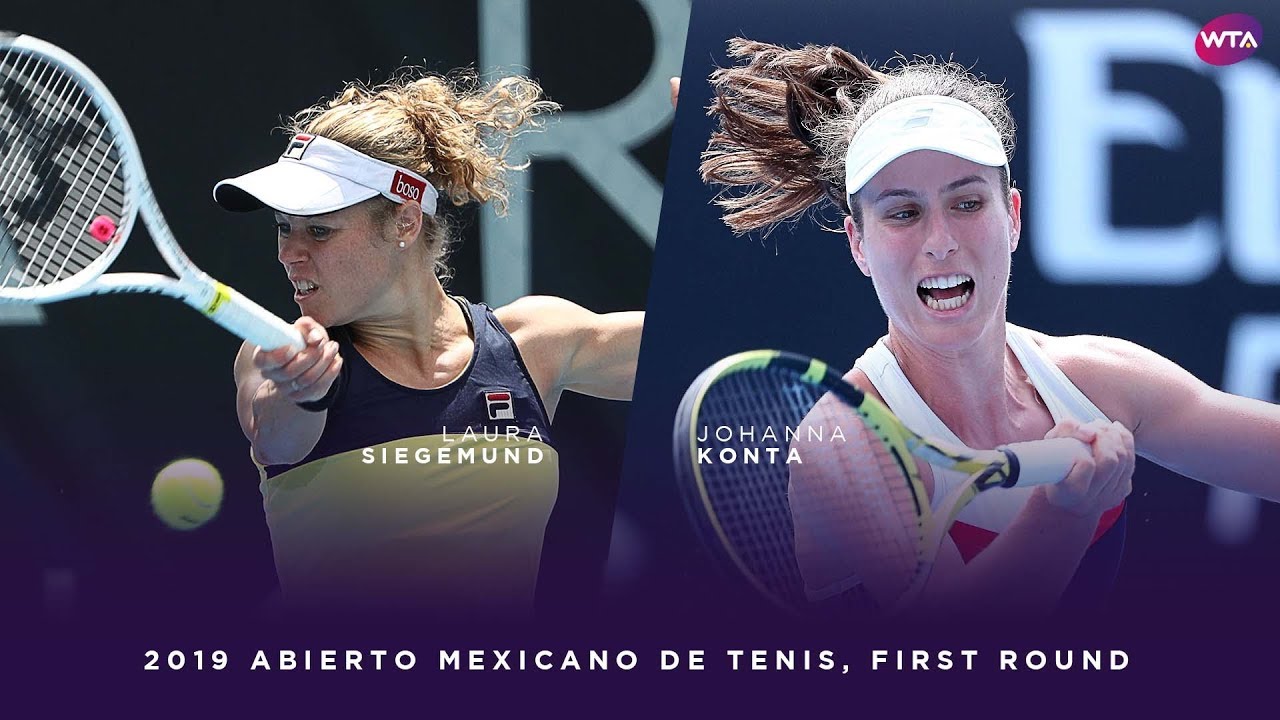 Laura Siegemund vs. Johanna Konta | 2019 Abierto Mexicano de Tenis First Round | WTA Highlights wimbledon femme