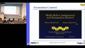 CSL Emerging Topics 2011 - Controls of Networked Multi-Robot Systems - Magnus Egerstedt