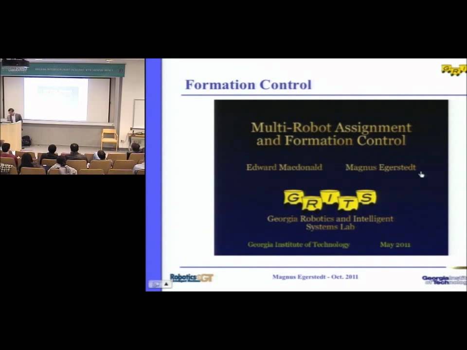 CSL Emerging Topics 2011 - Controls of Networked Multi-Robot Systems - Magnus Egerstedt