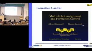 CSL Emerging Topics 2011 - Controls of Networked Multi-Robot Systems - Magnus Egerstedt