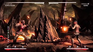 Mortal Kombat X Sonya Blade Covert Ops midscreen meterless combos