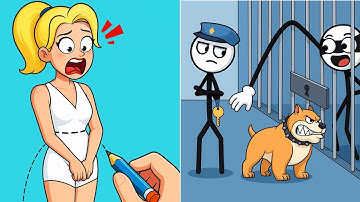 DRAW IT STORY Vs THIEF PUZZLE — Satisfying ASMR Gameplay Android, iOS Funny Video Update 2025