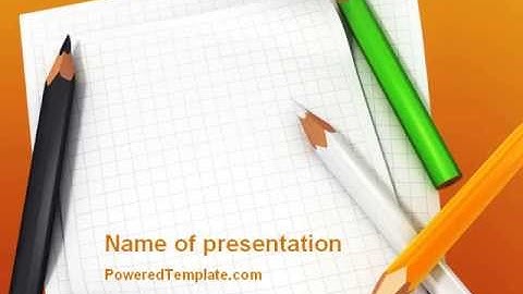Notebook PowerPoint Template by PoweredTemplate.com