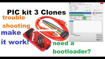 Pick Kit 3 Clone: Troubleshooting, not working, needs latest bootloader?