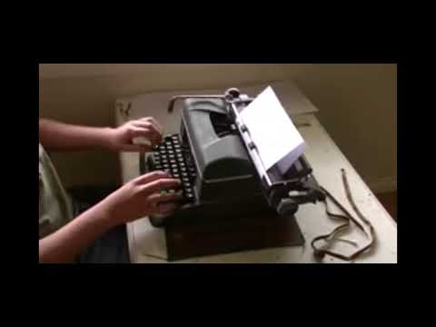 #speed typing test (Halda star typwriter)