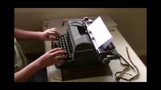 #speed typing test (Halda star typwriter)