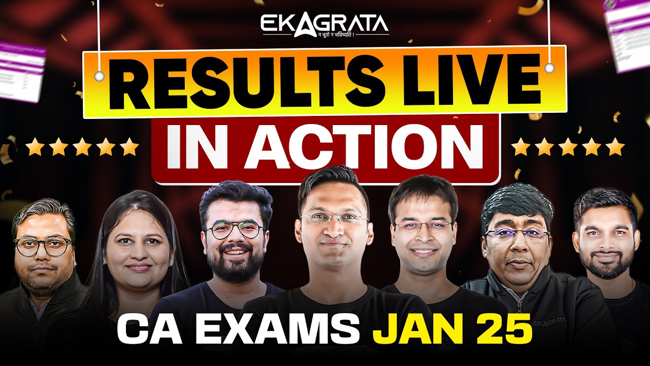 CA Foundation Result Jan 25 | CA Foundation Result Live in Action🔥 | Ekagrata CA