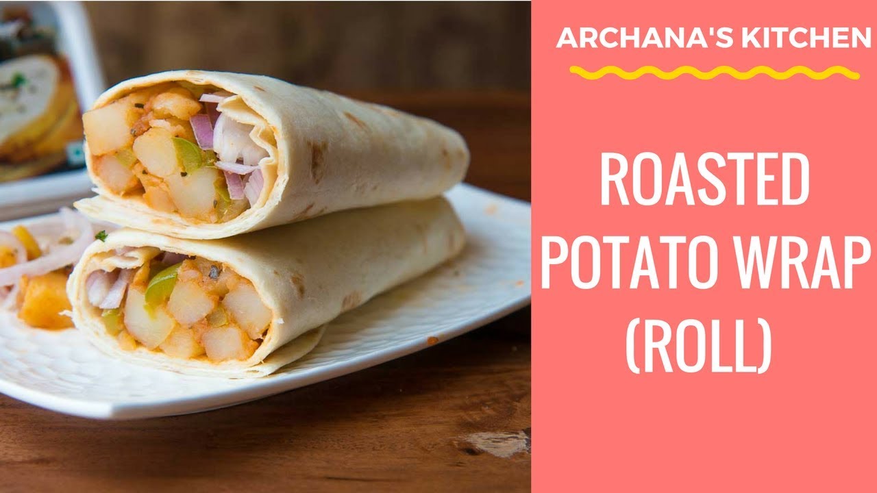 Spicy Aloo Frankie Recipe (Aloo Wrap/Roll) Frankie Recipes by Archana