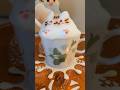 I made a pusheen the cat 3D latte art #shortsfood japanese foodie Vancouver