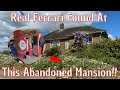I Found Parts Of A Real Ferrari 312 PB In This Abandoned Mansion!!