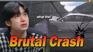 MONSTA X HYUNGWON's Dashcam Reaction : The Most Horrible Accidents filmed by Dashcam 😱