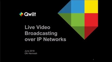[TLV Video Tech] Live Video Broadcasting over IP Networks