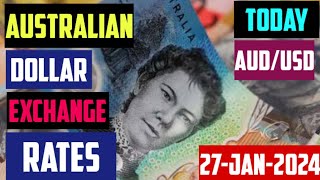 Australian dollar Exchange rates Today 27-January -2024 today today australian dollar aud to inr