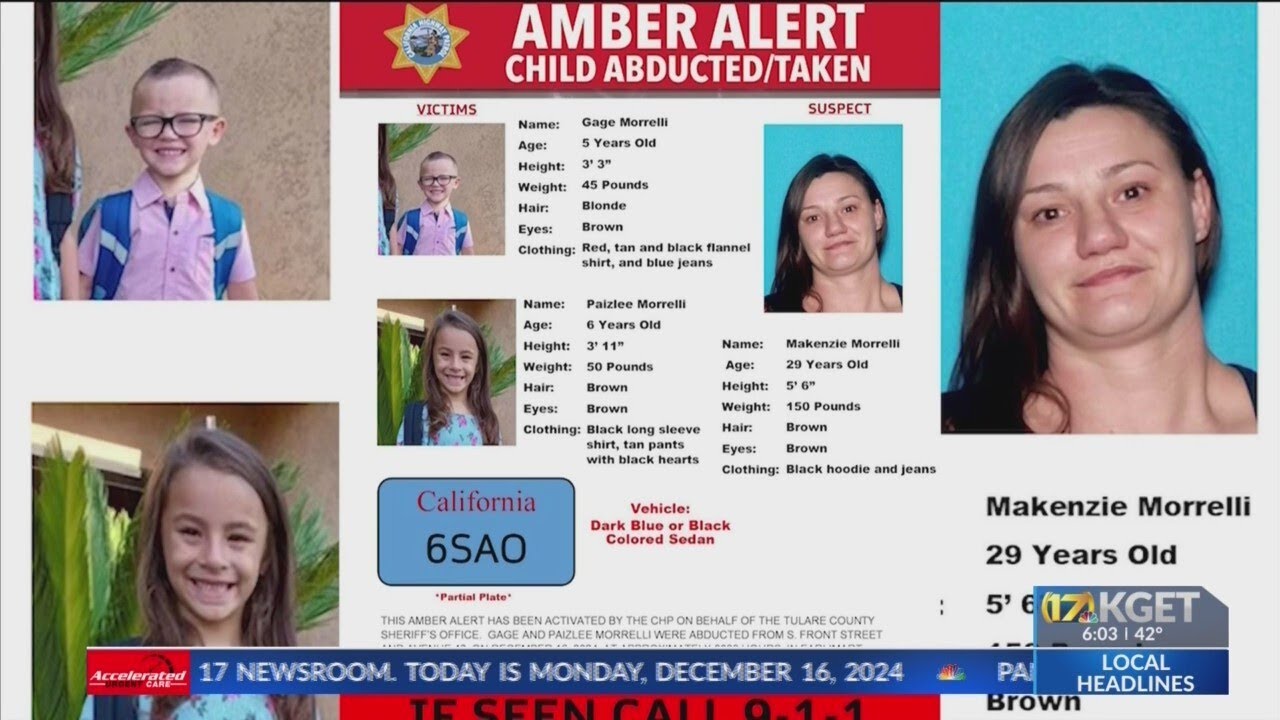 Amber Alert issued for 2 children abducted by woman in Earlimart - YouTube