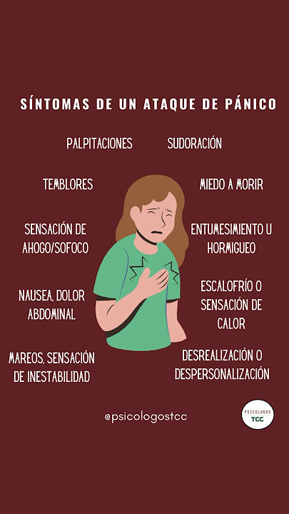 SÍNTOMAS de un ATAQUE DE PÁNICO #ataquedepanico #ansiedad #psicologia