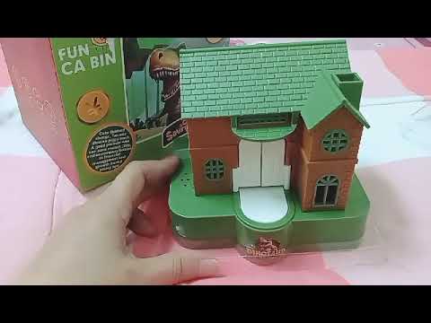 SATISFYING TOY UNBOXING DINOSAUR HOUSE COIN BANK 🦖💰 #satisfying #vairalvideo #unboxing #asmr