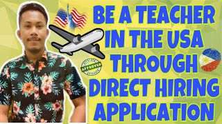 HOW TO APPLY AS A TEACHER IN THE USA THROUGH DIRECT HIRING APPLICATION?