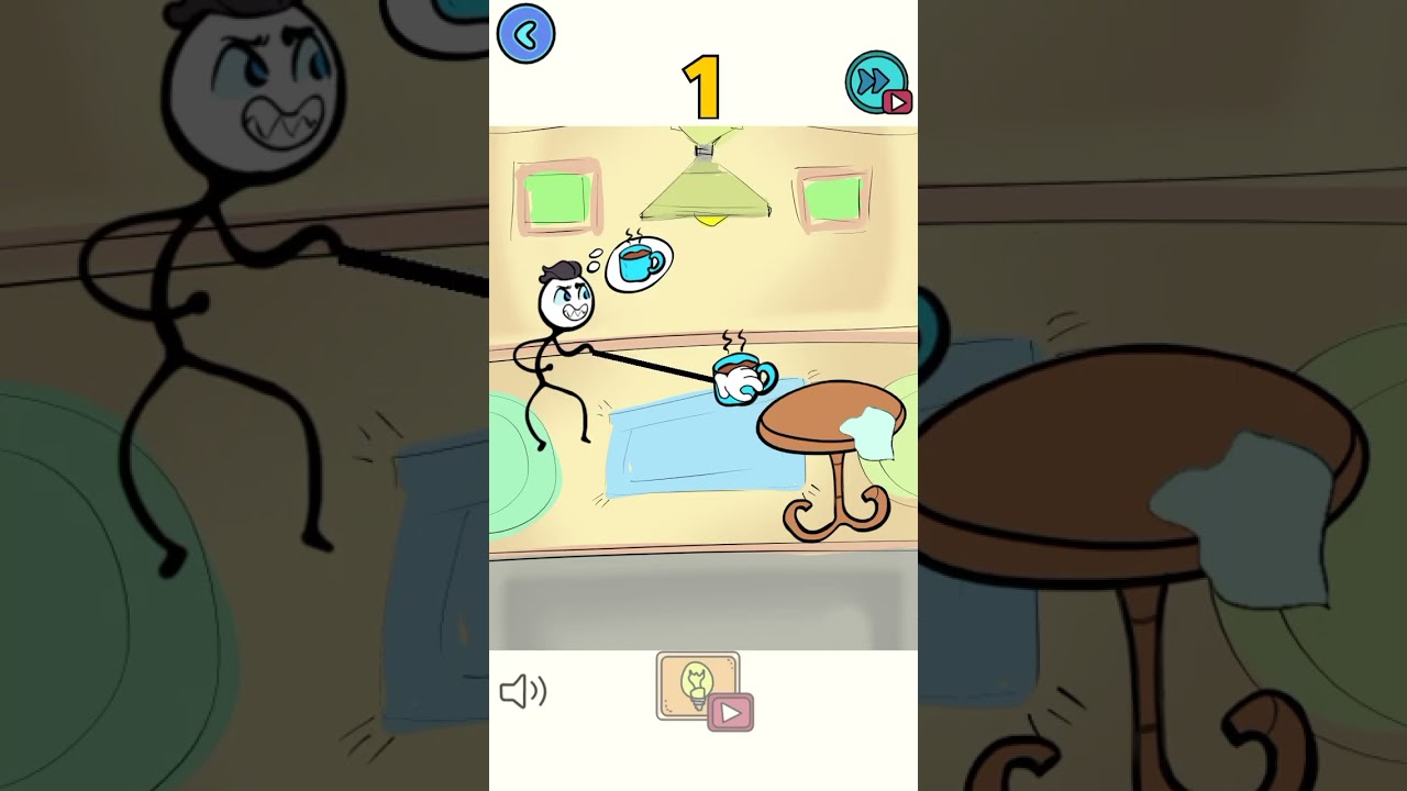 Stickman Troll Thief puzzle game 