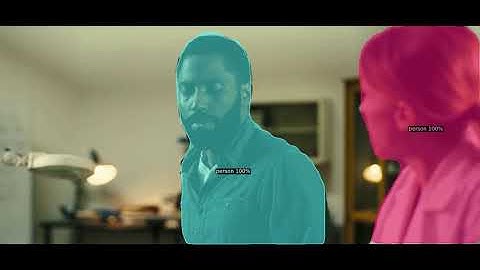 TENET - Final Trailer |  Detectron2 | Instance Segmentation with Mask R-CNN