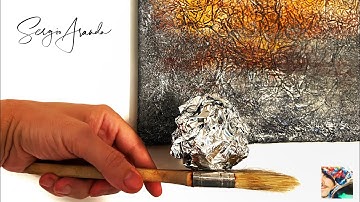 Unleash Your Creativity: Stunning Polymorph Landscapes with Crumpled Foil & Acrylic Paints