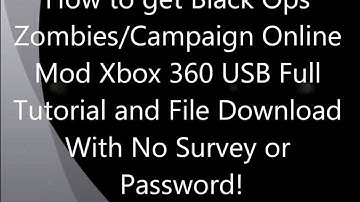 **NO SURVEY/PASSWORD** - Black Ops Zombies/Campaign Mod Online Xbox 360