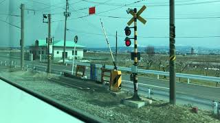 奥羽本線GV-E400系秋ｱｷT110編成+秋ｱｷT117編成普通青森行き649D車窓(弘前→北常盤)