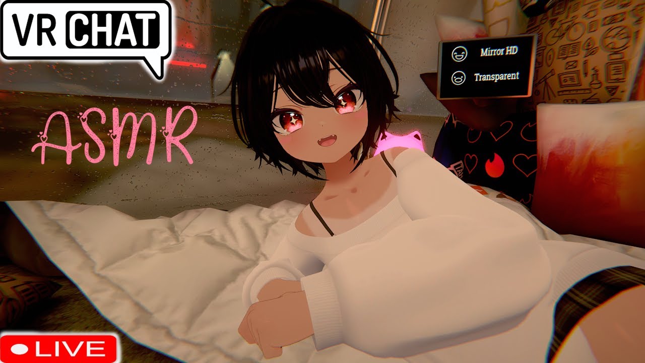VRChat ASMR stream: Train ride! (+ 3dio handcam)