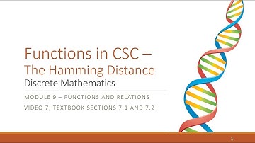 M9 V7 Functions in CSC - The Hamming Distance