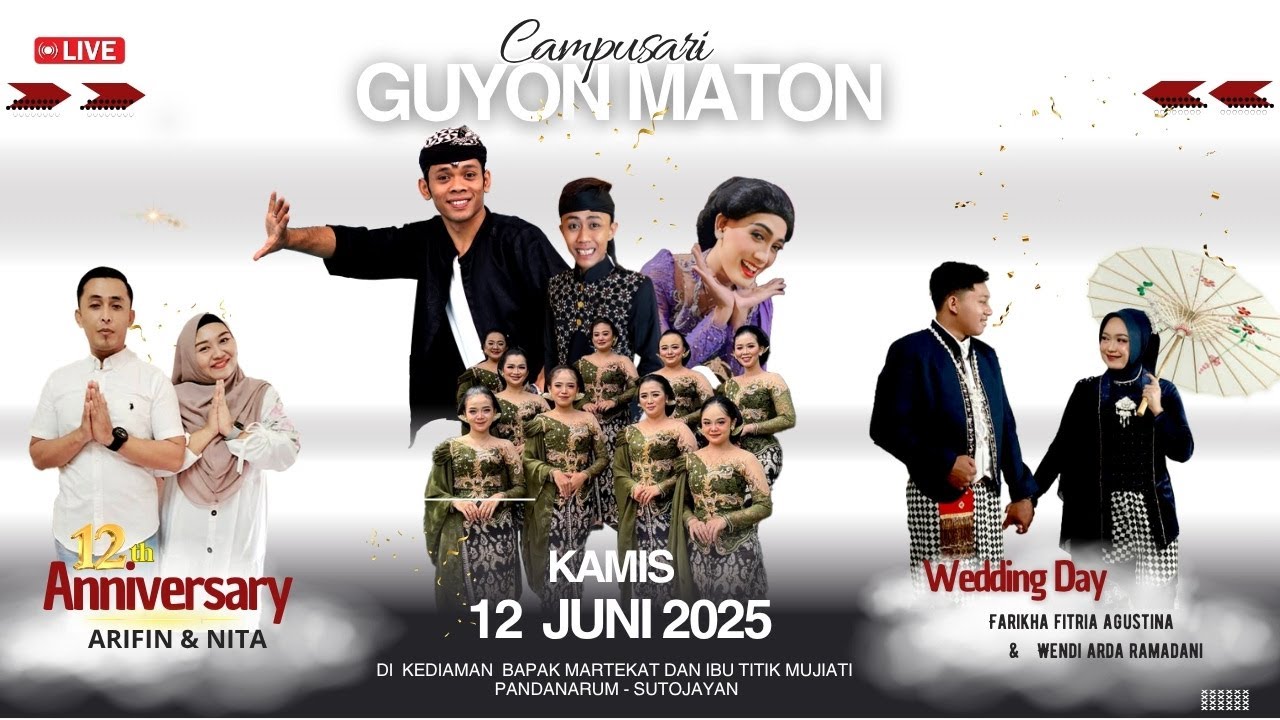 Live Campursari Guyon Maton Percil Cs || Wedding day Farikha fitria Agustina  & Wendi Arda Ramadani