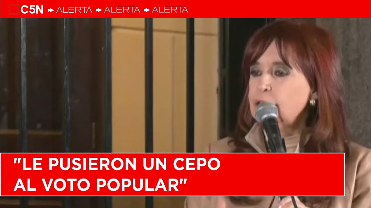 CRISTINA KIRCHNER HABLÓ desde la sede del PJ luego de que la CORTE SUPREMA confirmara su CONDENA