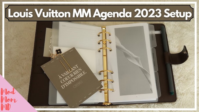 My 2020 Agenda Setup Louis Vuitton Monogram MM - The Luxe Minimalist