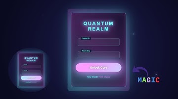 Stop Using Boring Login Forms! Try This Neon Stunning Design 🔥HTML&CSS JAVASCRIPT |#coding #frontend