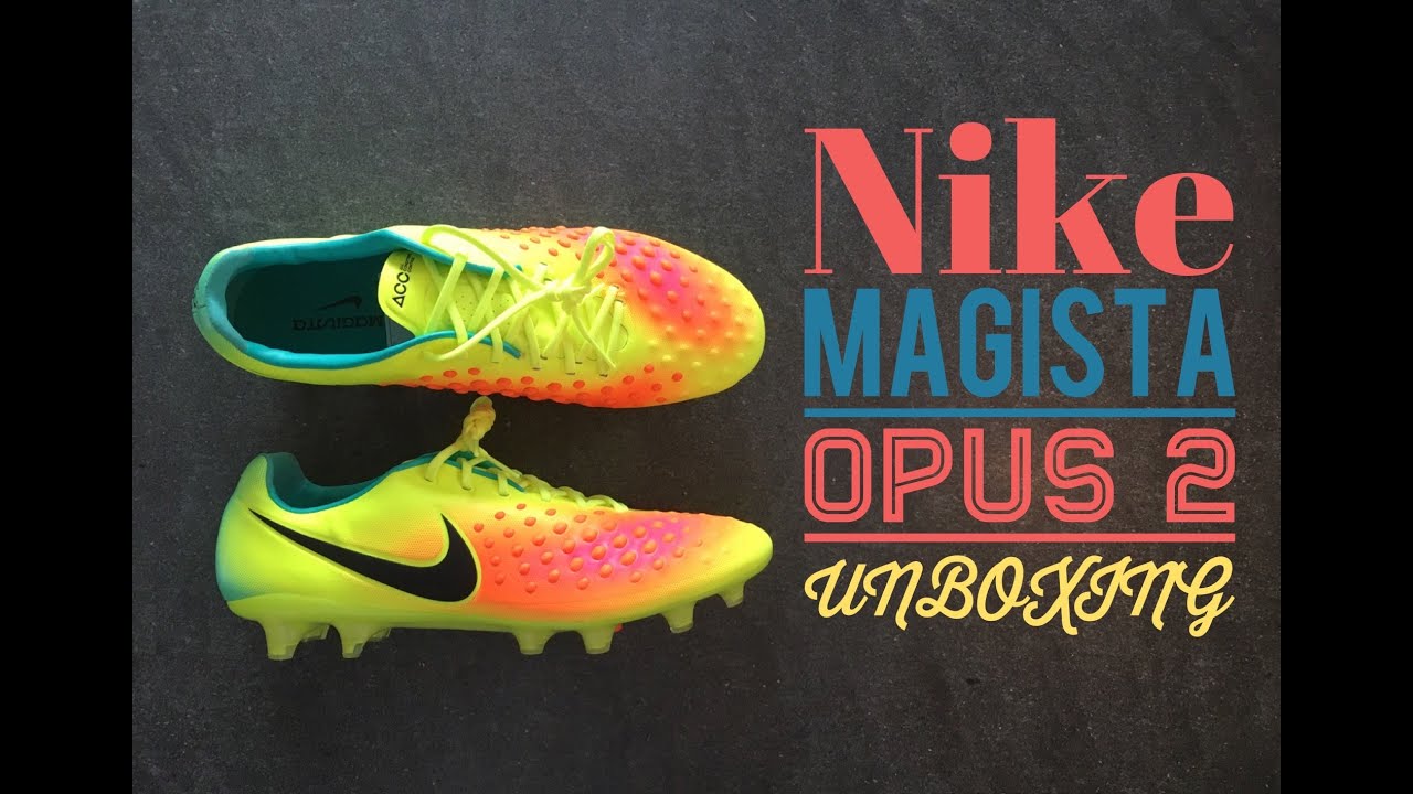 Nike Magista Opus 2 Volt / Orange / Pink | UNBOXING | football boots | sports | 2016 | HD