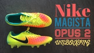 Nike Magista Opus 2 Volt / Orange / Pink | UNBOXING | football boots | sports | 2016 | HD
