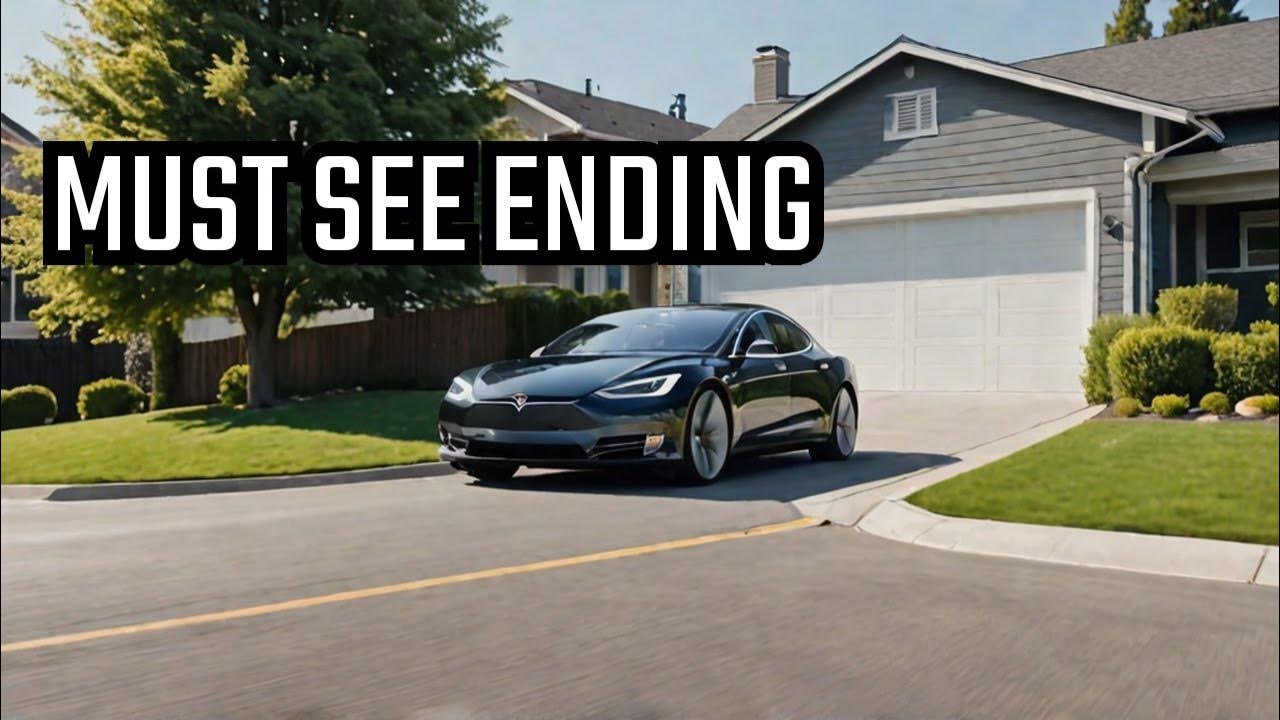 Tesla slides down driveway in Park wait 'til the end YouTube