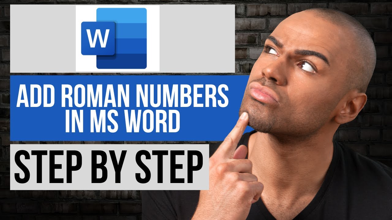 How to Add Roman Numbers in Word | Step by Step Word Tutorial - YouTube