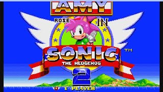 ✅AMY ROSE IN SONIC THE HEDGEHOG 2 - (hack Rom)