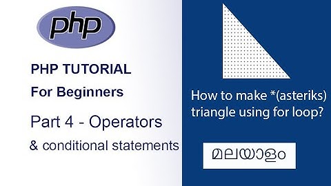 PHP MALAYALAM TUTORIAL PART 4|OPERATORS #php #phptutorial #basicphp #phpmalayalam