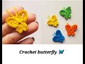 Crochet butterfly 🦋- step by step tutorial | How to crochet butterfly