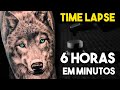 TATUANDO UM LOBO! (Time Lapse)