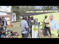 Several men disrupt a Zimbabwean opposition party press conference in Harare