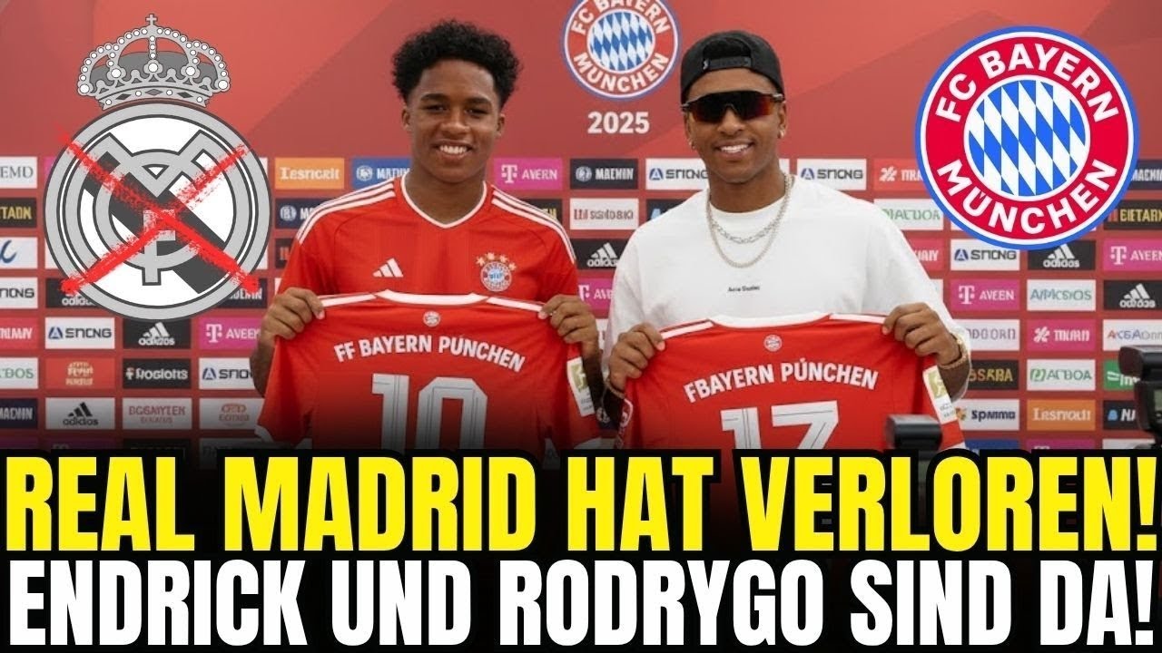 MEGA-COUP: ENDRICK UND RODRYGO LANDEN FÜR BAYERN-DUO | aktuelle nachrichten bayern münchen