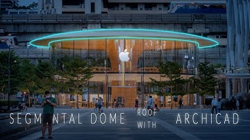 How to model a segmental dome Roof with archicad