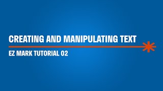 Creating and Manipulating Text | EZ Mark Laser Marking Software - GT SCHMIDT