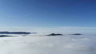 27 Time Lapse Swabian Alb Misty Valley Blue Sky | Zeitraffer Schwäbische Alb Neblig Tal Himmel 4K