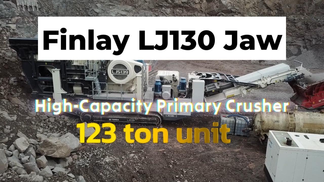 Terex Finlay LJ-130 Jaw Crusher – High-Capacity Primary Crusher in Hard Rock Quarrying